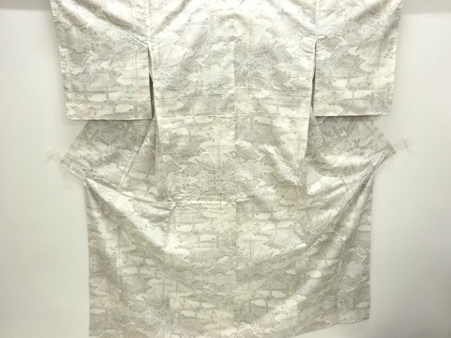 JAPANESE KIMONO / TSUMUGI / WOVEN SCENERY